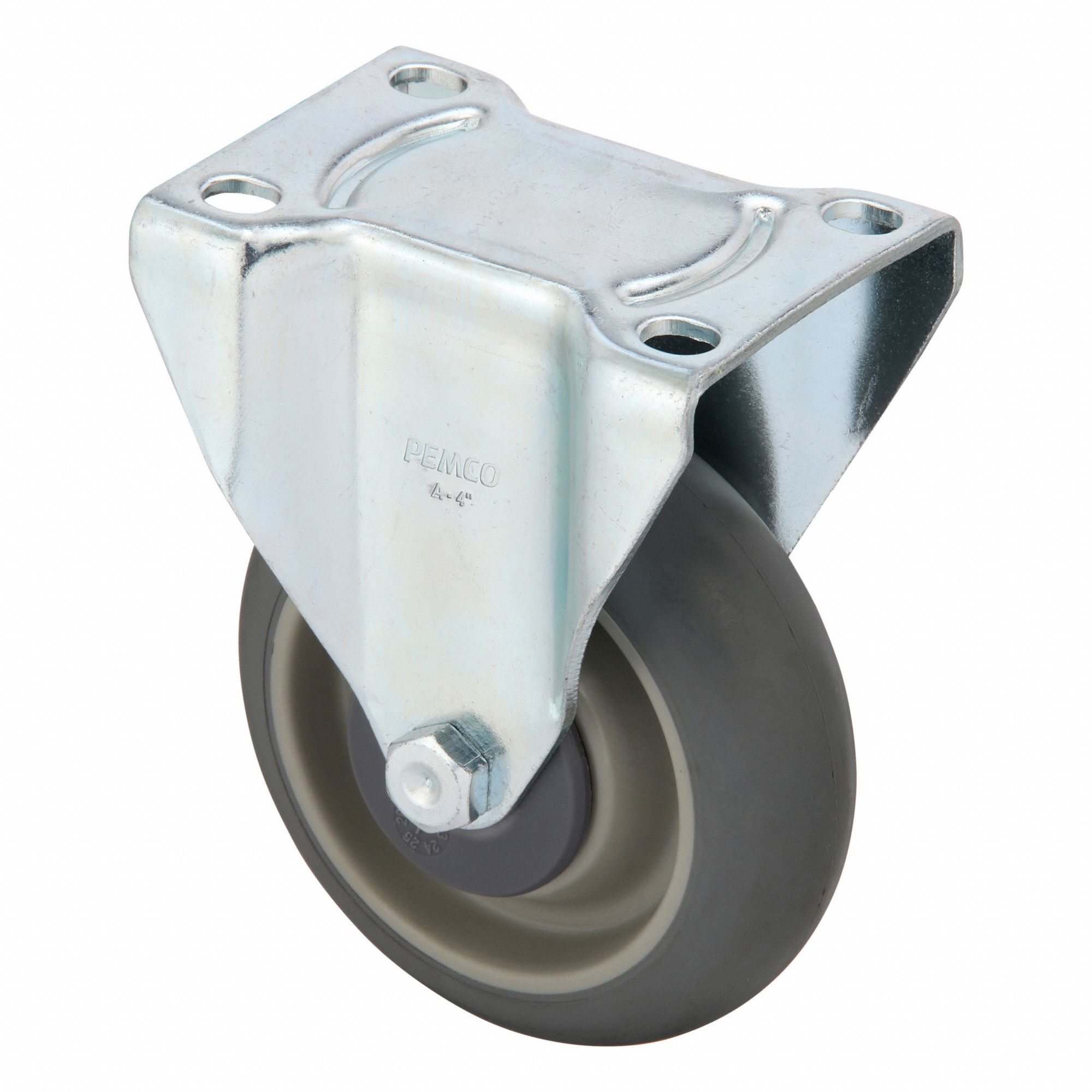 Plate Caster: Debris-Resistant/Quiet-Roll/Shock-Absorbing,