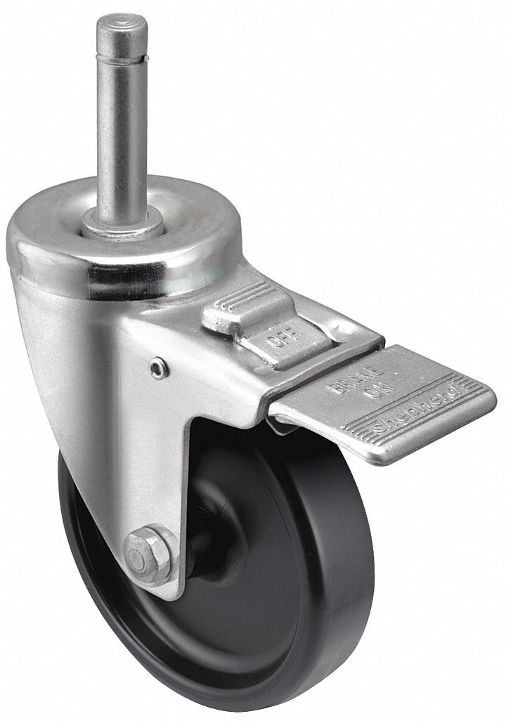 SHEPHERD CASTER NSF-Listed Sanitary Friction-Ring Stem Caster: Swivel ...