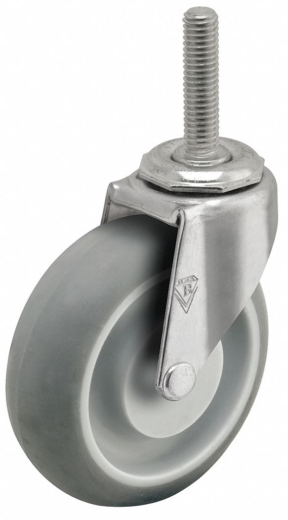 ARSです 3 SHEPHERD CASTER, 3 in Wheel Dia., 13/16 in Wheel Wd, Stem Caster