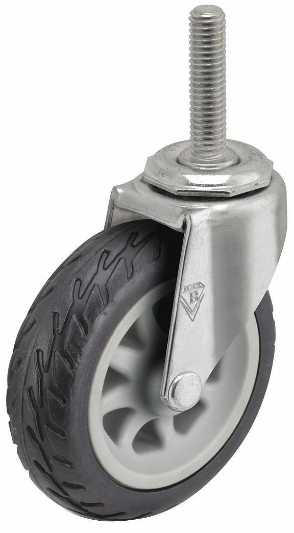 SHEPHERD CASTER, 3 in Wheel Dia., 13/16 in Wheel Wd, Stem