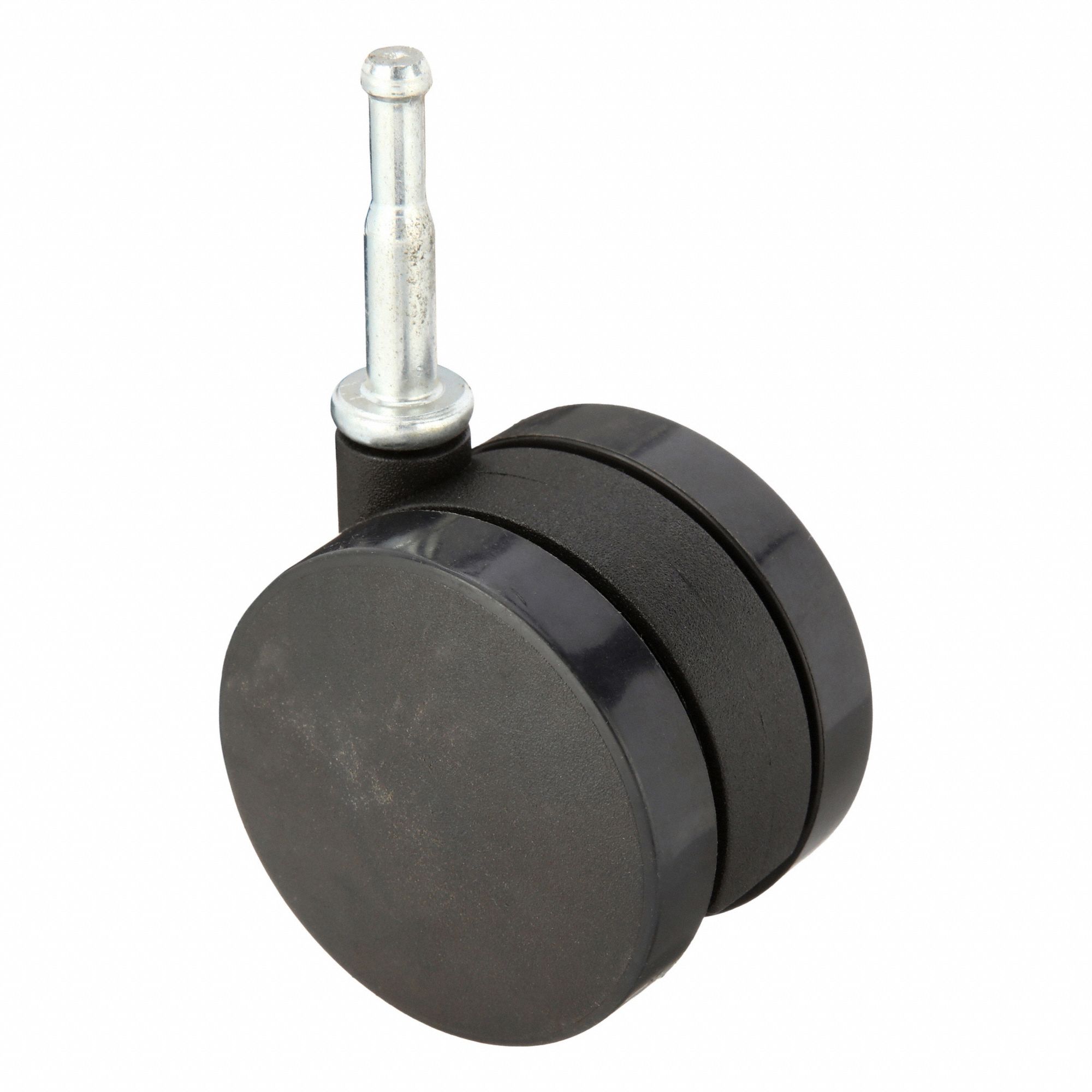 Stem Caster: Swivel Caster, Plain, Non-Marking, No Brake Included, Nylon