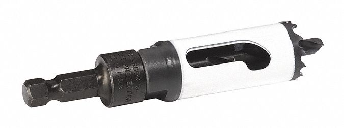 Hole Saw: 7/8 in Saw Dia., 4/5 Teeth per Inch, 1 7/8 in Max. Cutting Dp, Bi-Metal