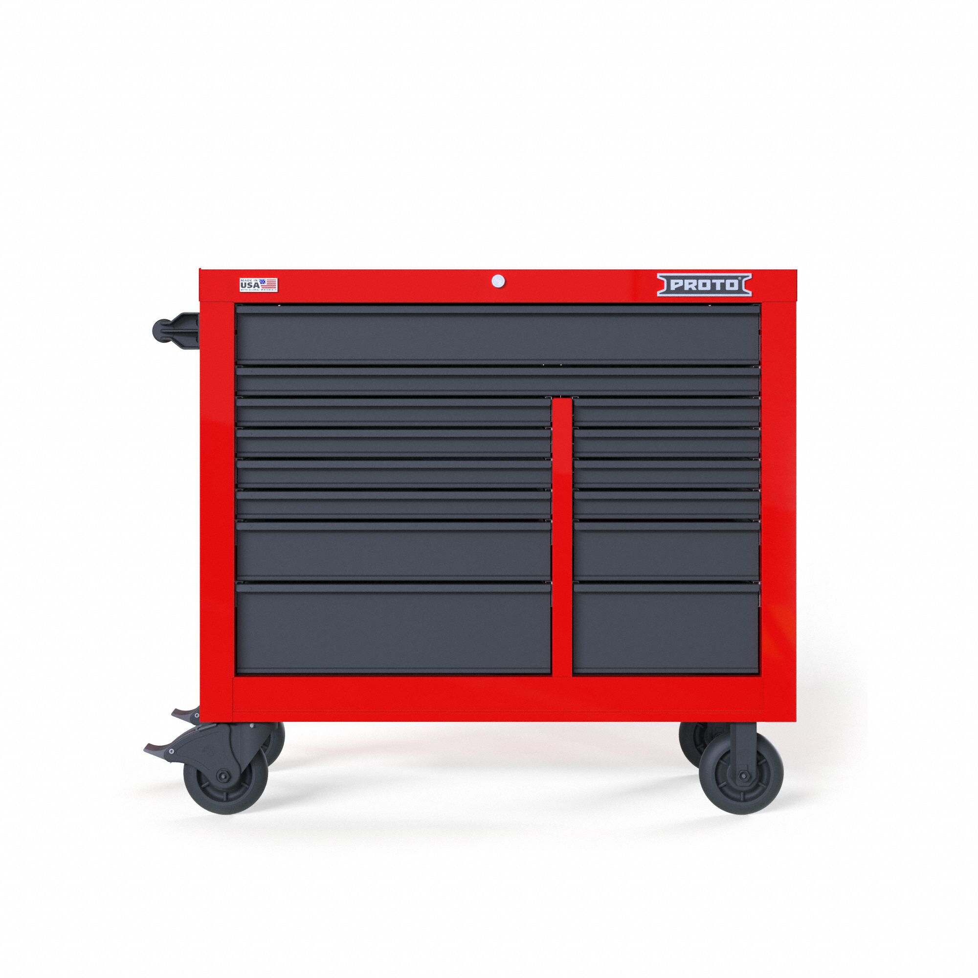 ROLLER RED GRAY 42 IN 14 DRAWER