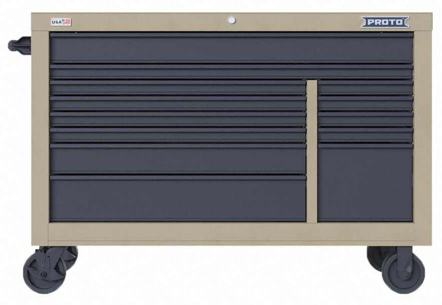 ROLLING TOOL CABINET,GRAY,HEAVY DUTY