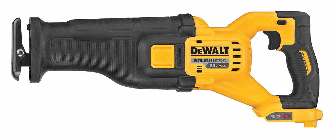 Reciprocating Saw: Tool Only, 1 1/8 in Stroke Lg, 3, 000 Max. Strokes per Minute, Straight