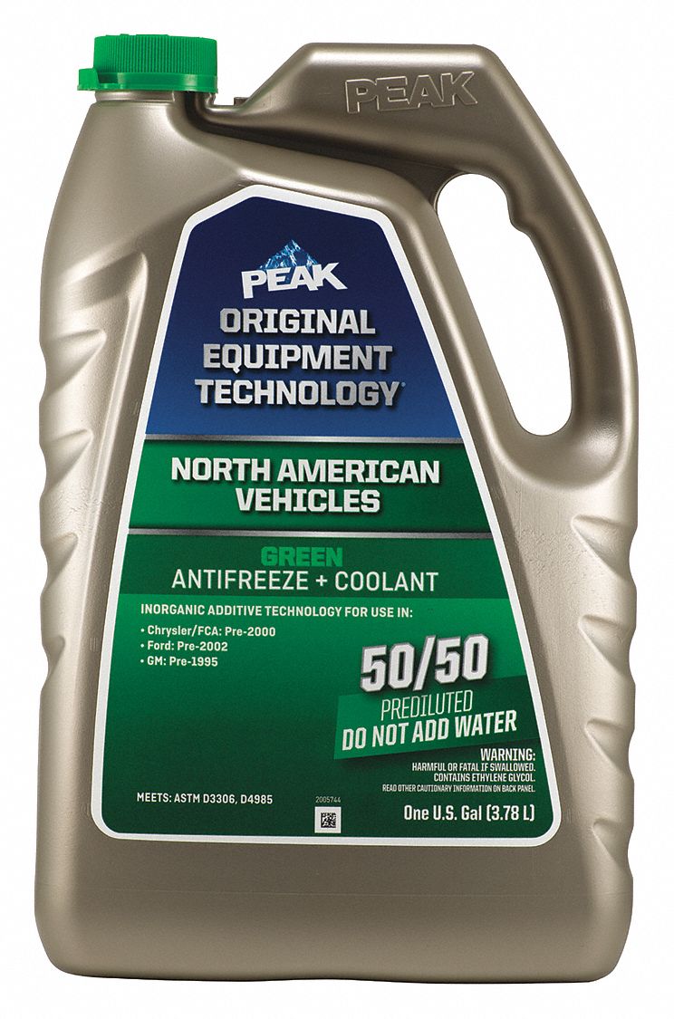 PEAK, PreDiluted 50/50, 1 gal Container Size, Antifreeze Coolant