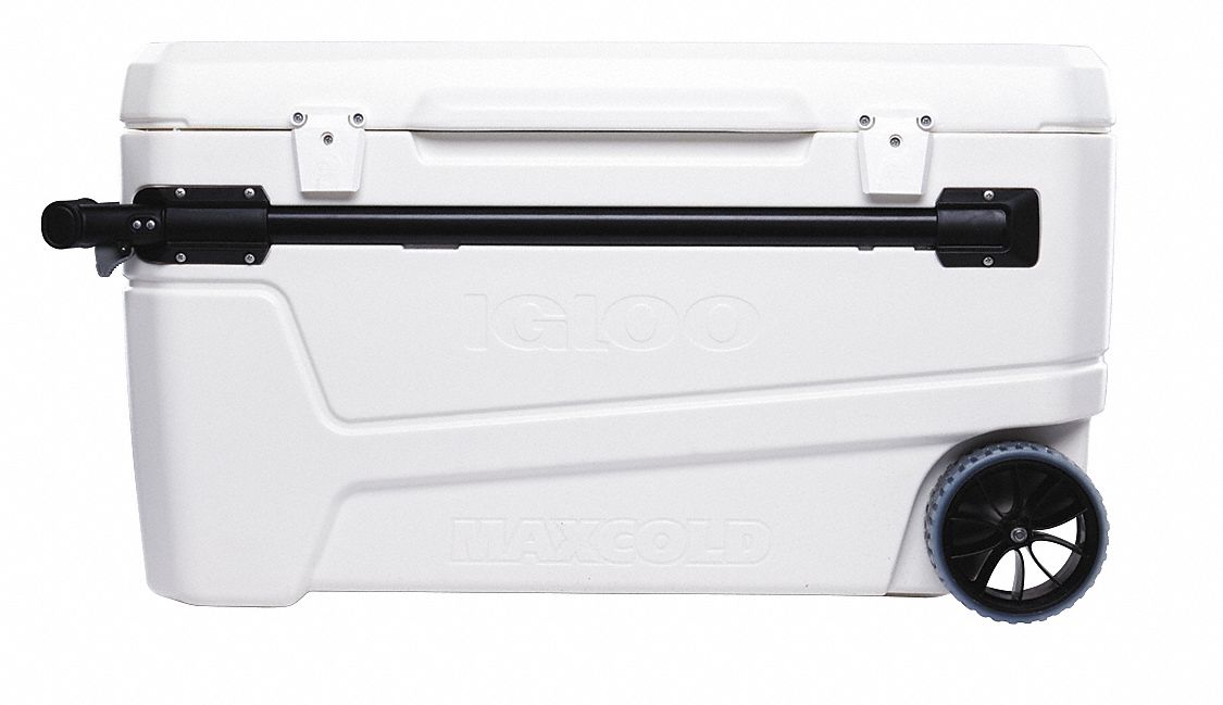 CHEST COOLER,110 QT,PLASTIC,WHITE