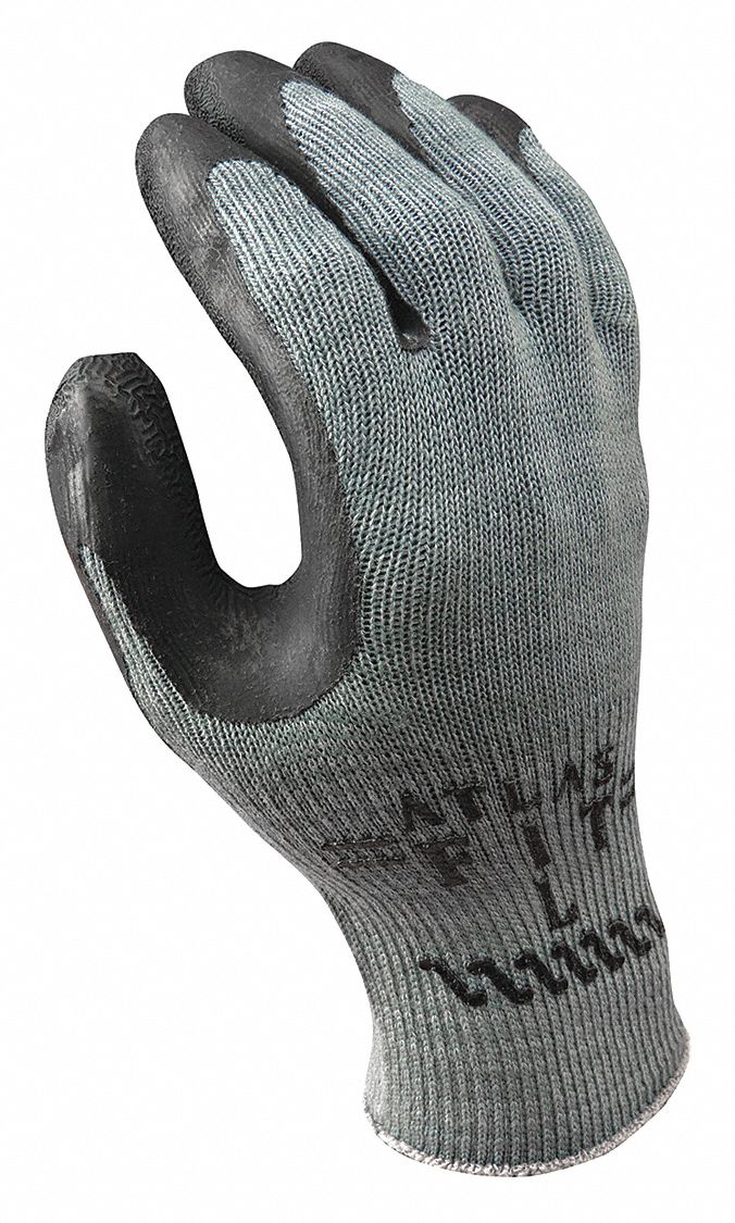 VF, Coated Gloves, Blk/Gr, XL, 3NGY1, PR