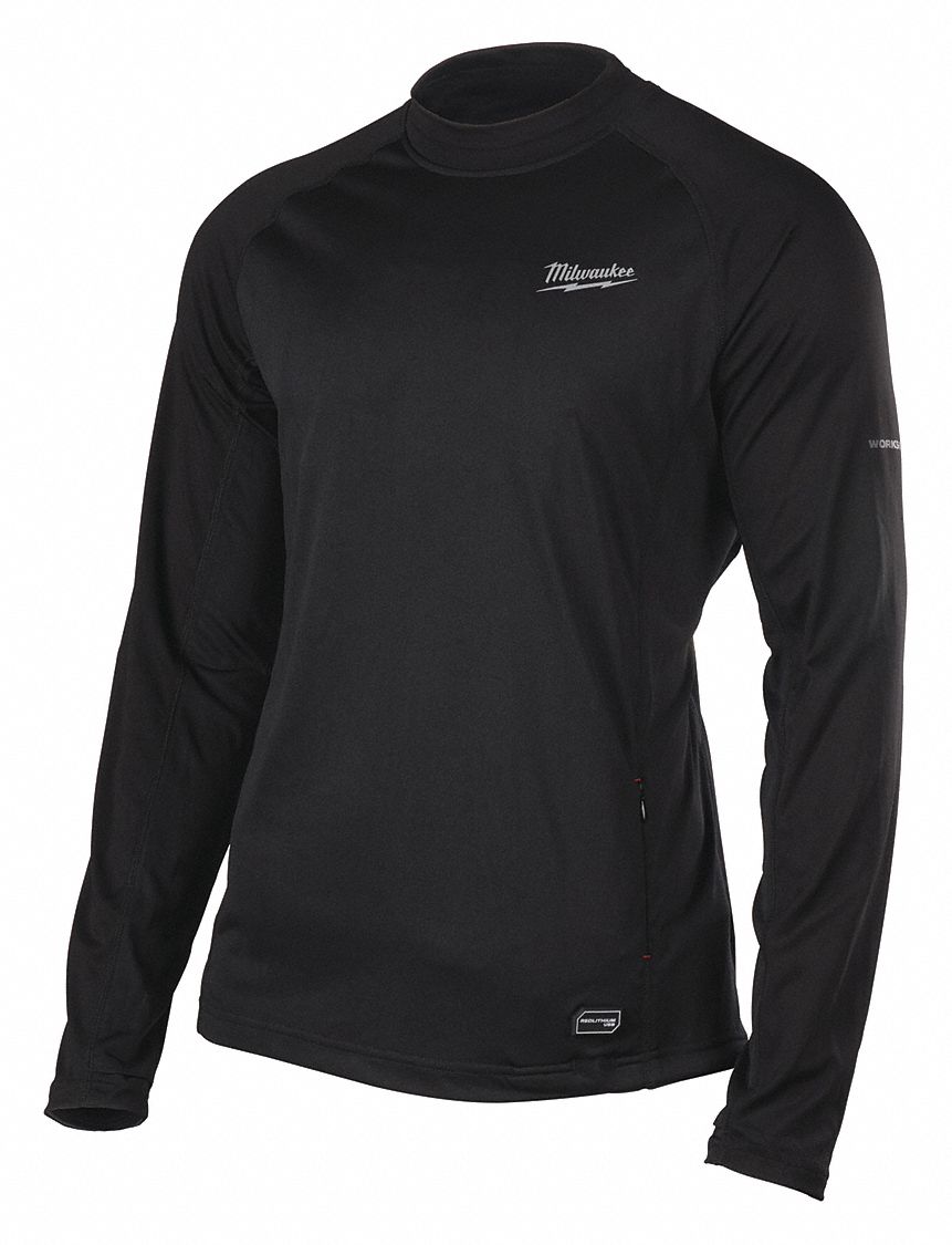 MILWAUKEE, S, Black, Heated Base Layer Kit 60GR32405B21S Grainger