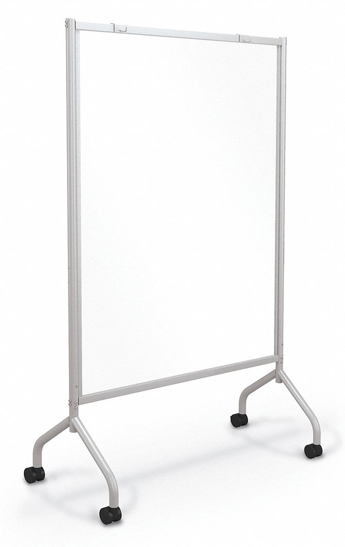 MOORECO Portable Room Divider 1 Panels, 6 ft, 3 ft 6 in, 1/4 in Panel
