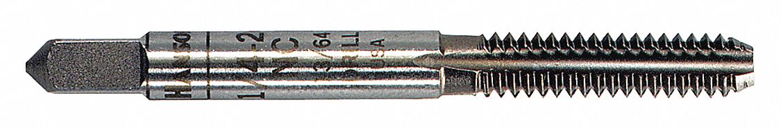 Straight Flute Tap, 1/4"-20, Carbon Steel