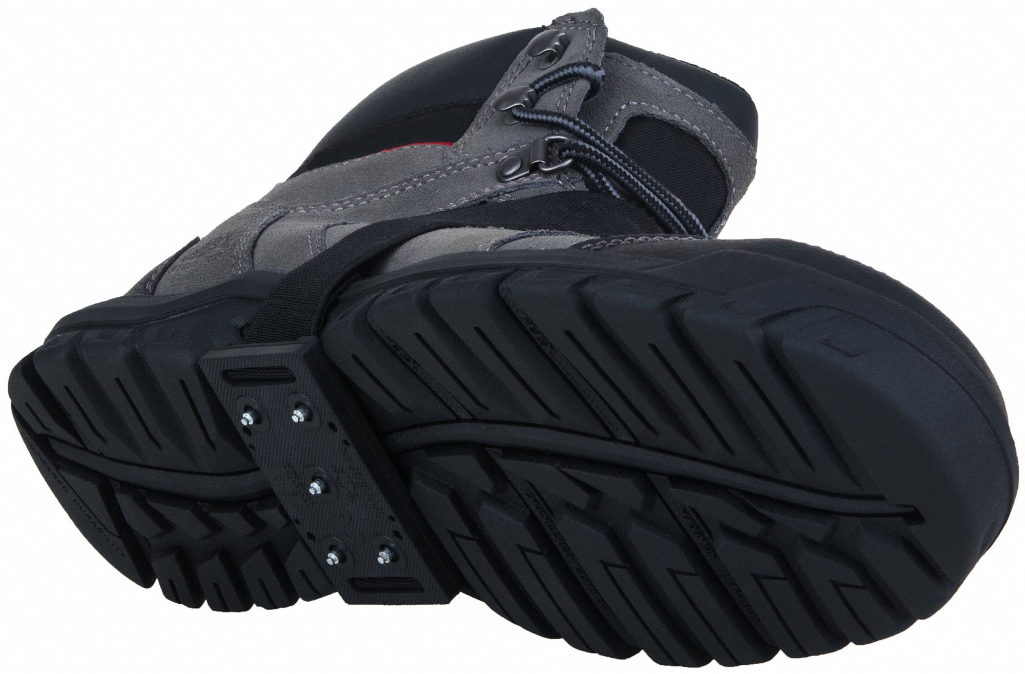 Traction Device: Mid-Sole Footwear Coverage, Rubber, Stud, 3-1/16 in L x 1-3/4 in W x 1/2 in H, 1 PR