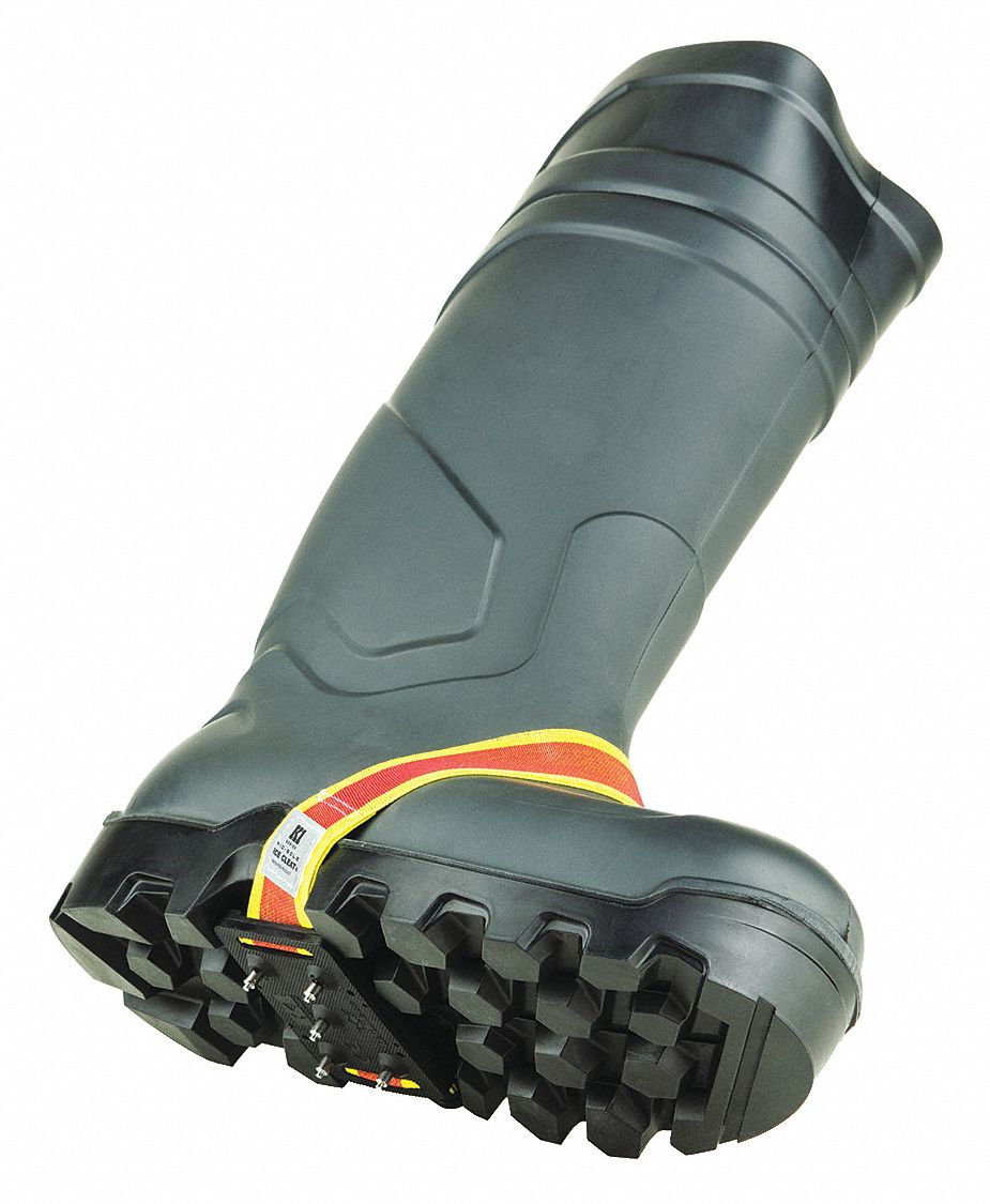 Traction Device: Mid-Sole Footwear Coverage, Rubber, Stud, Strap-On Traction Attachment, 1 PR