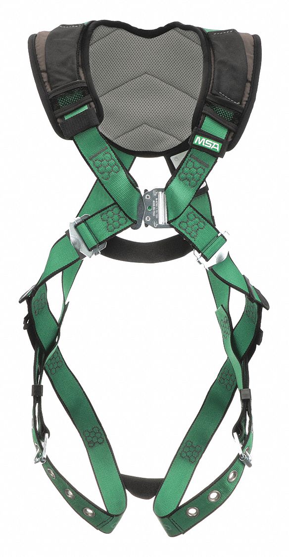 HARNESS, FULLBODY STANDARD, VFORM+/CSA Z259.10/BACK/HIP/CHEST DRING, GREEN, XS, POLYESTER/STEEL