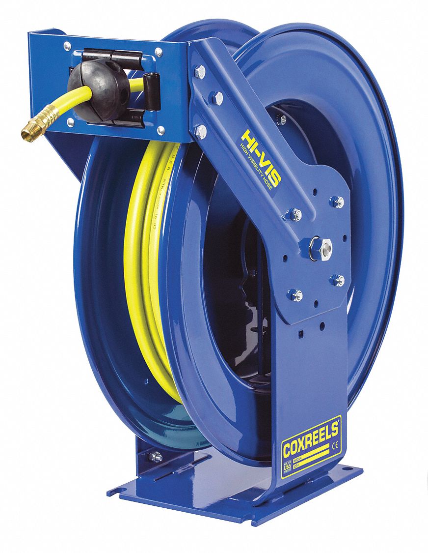 50 ft (1/2 in I.D.), 1/2 in MNPT, Spring Return Hose Reel - 60GW21|TSH ...