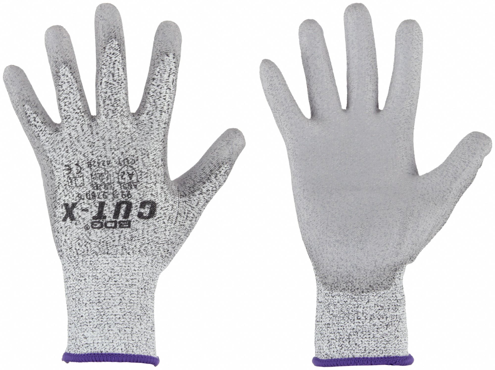 GANTS RÉSISTANTS AUX COUPURES, CAL 13, TAILLE 12/TTTG, GRIS, TRICOT/PEHP/POLYURÉTHANE, PR