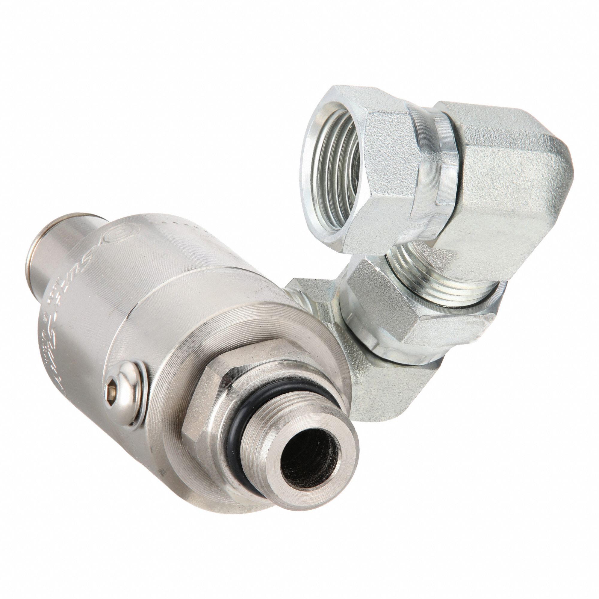 Swivel: 1/2 in FNPT, 3/4 in MUNF, For DP Reel Series, 3, 000 psi Max Op Pressure, TFE/P