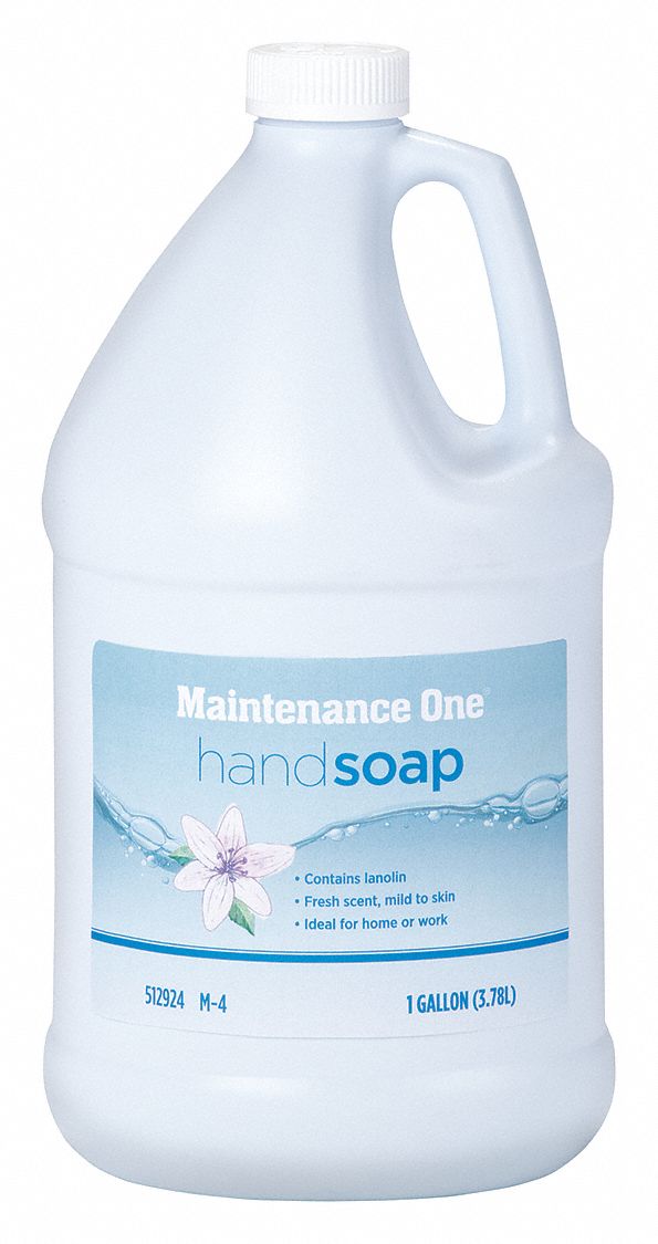 Hand Soap: 1 gal Size, Requires Dispenser, Floral, 4 PK
