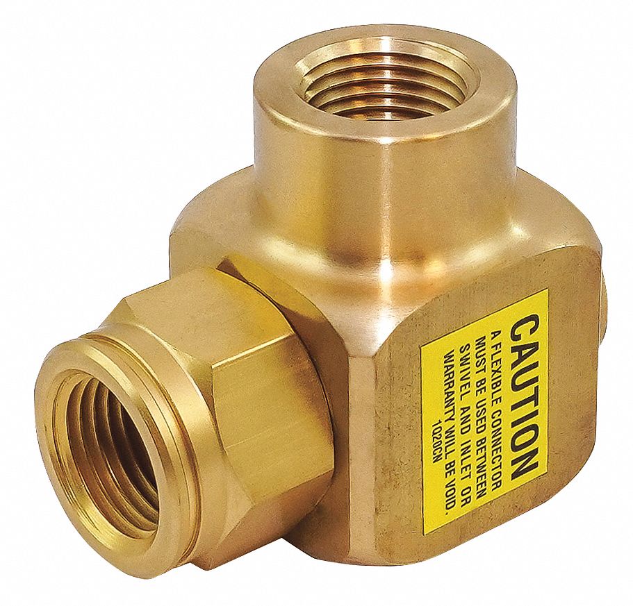 Swivel: 1/2 in FNPT, 1/2 in FNPT, For 1125/EN/P/S/SG/T/XTM Reel Series, Nitrile, 90° Angle