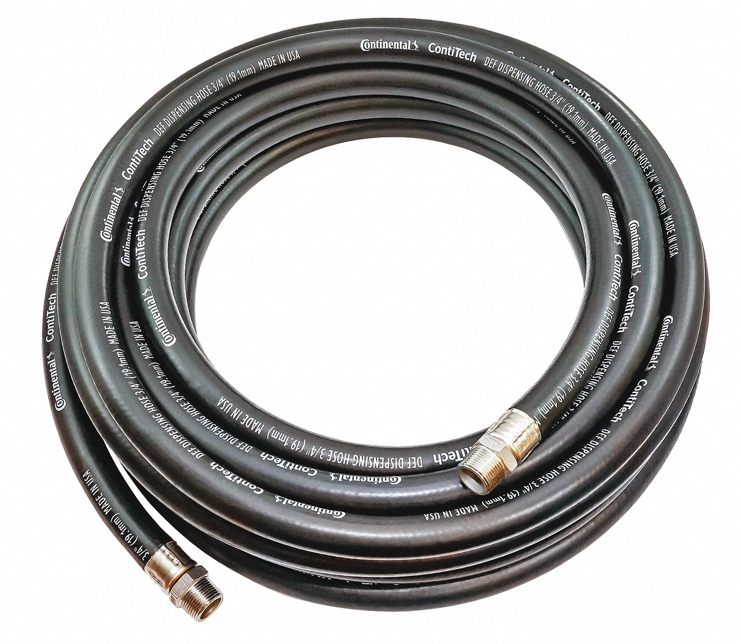 Replacement Hose: 50 ft Hose Lg, 3/4 in Hose Inside Dia., EPDM, EPDM, Braid, 3/4 in MNPT