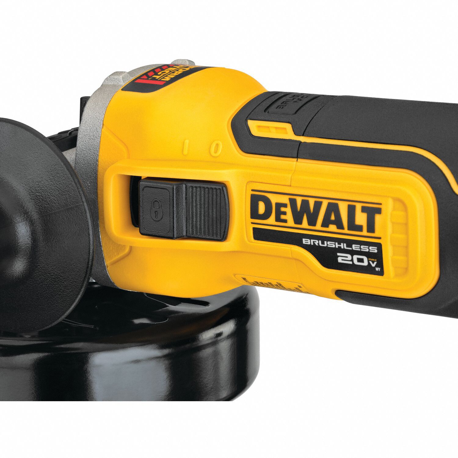 DEWALT Angle Grinder: 4 1/2 In Wheel Dia, Slide, With Lock-On ...