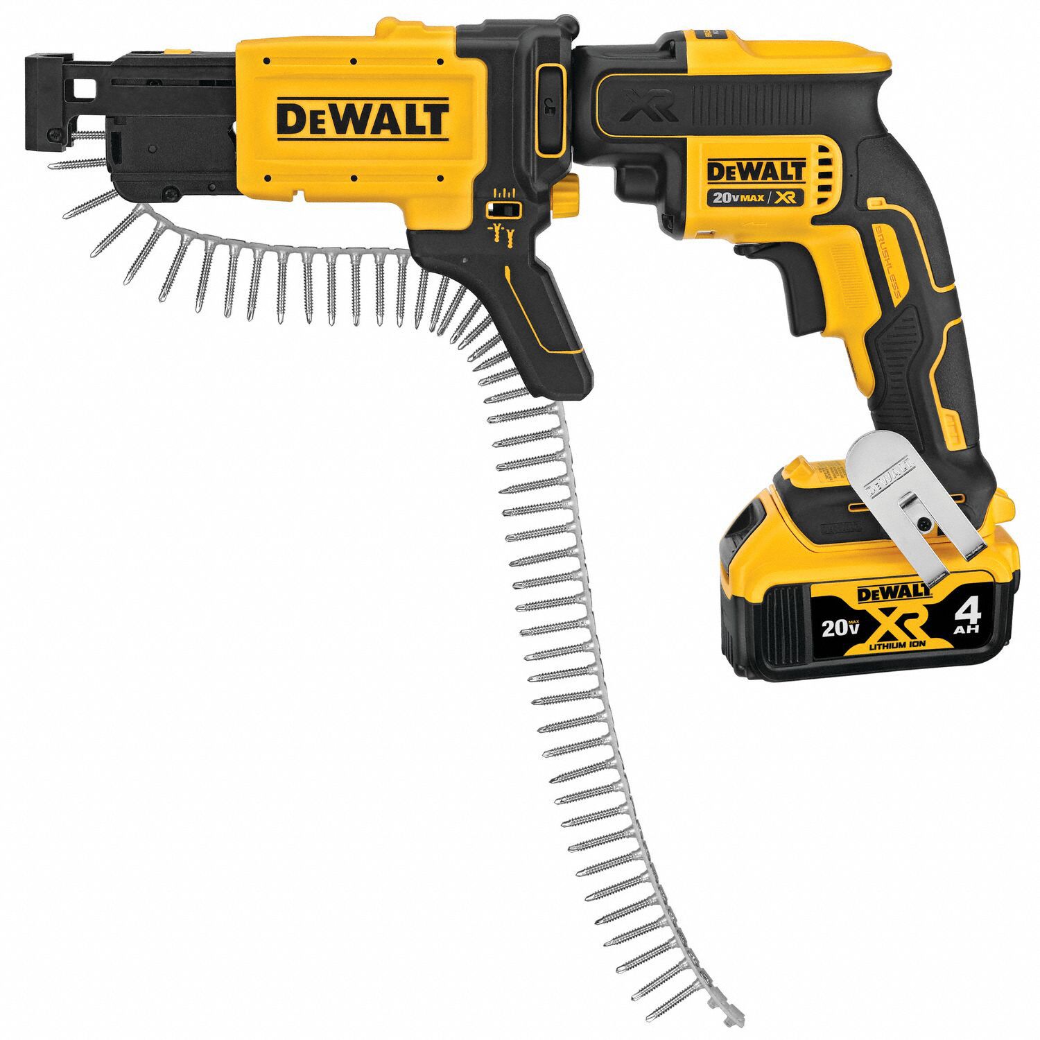 DEWALT Screw Gun Kit, Cordless, 1/4 in Hex Drive Size, 4,400 RPM ...