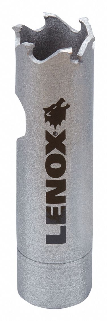 Hole Saw: 11/16 in Saw Dia., 3 Teeth per Inch, 1 7/8 in Max. Cutting Dp, 1/2"-20 Thread Size