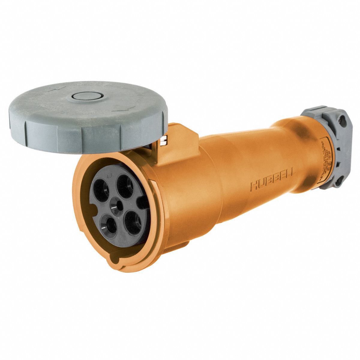 Watertight Pin and Sleeve Connector: 20 A, 125/250V AC, 2 hp Horsepower Rating, IEC Grounding