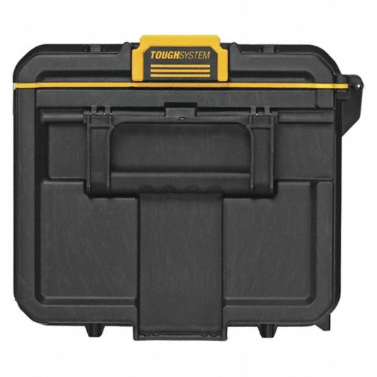 Grainger Small Plastic Tool Box, Lockable, Gray