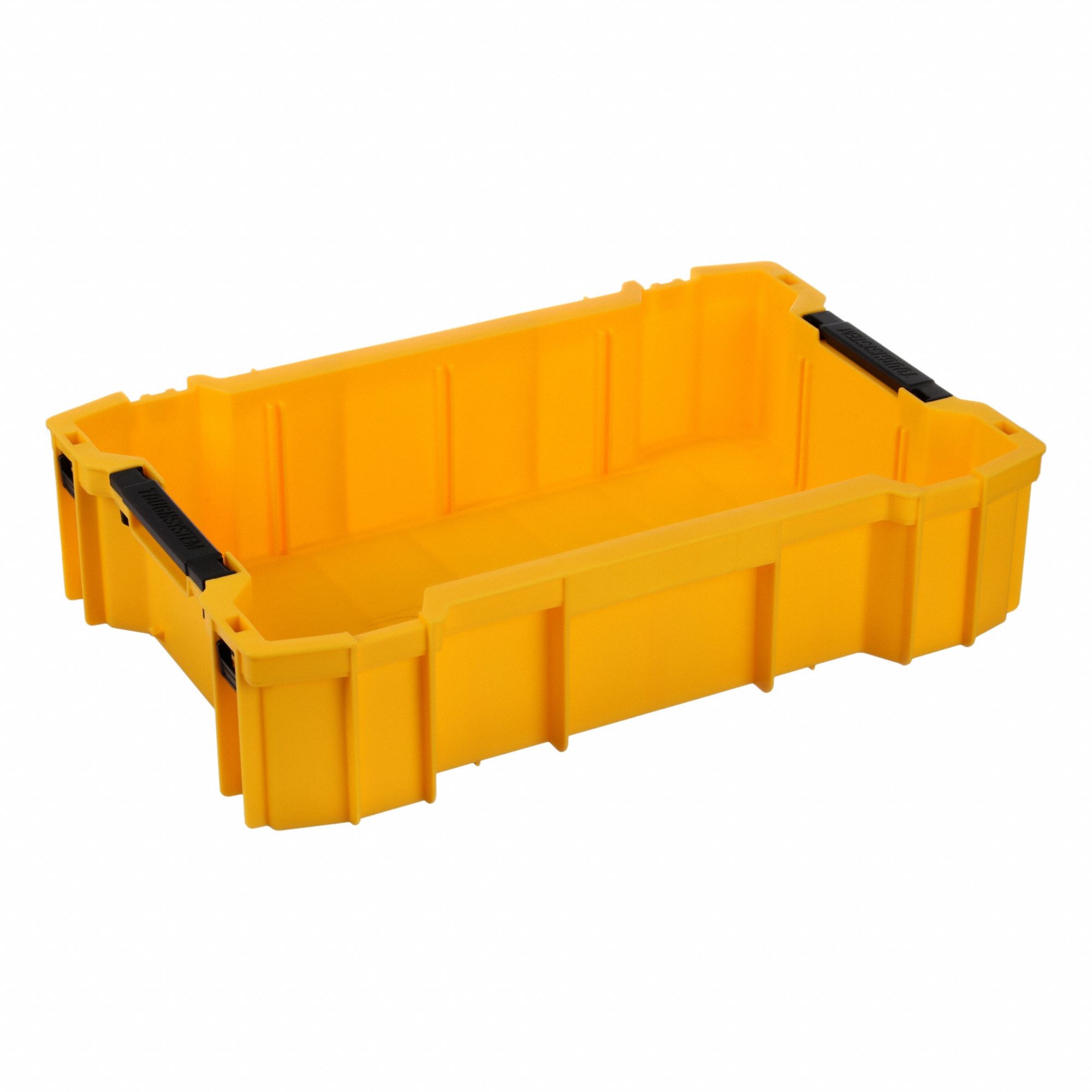 Tool Tray: 18 7/16 in W x 4 1/2 in H x 18 in L, Plastic, Yellow