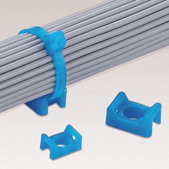 PANDUIT, 0.32 in Slot Wd, 0.09 in Slot Ht, Low Profile Cable Tie Mount 60HM17TM3S10C76