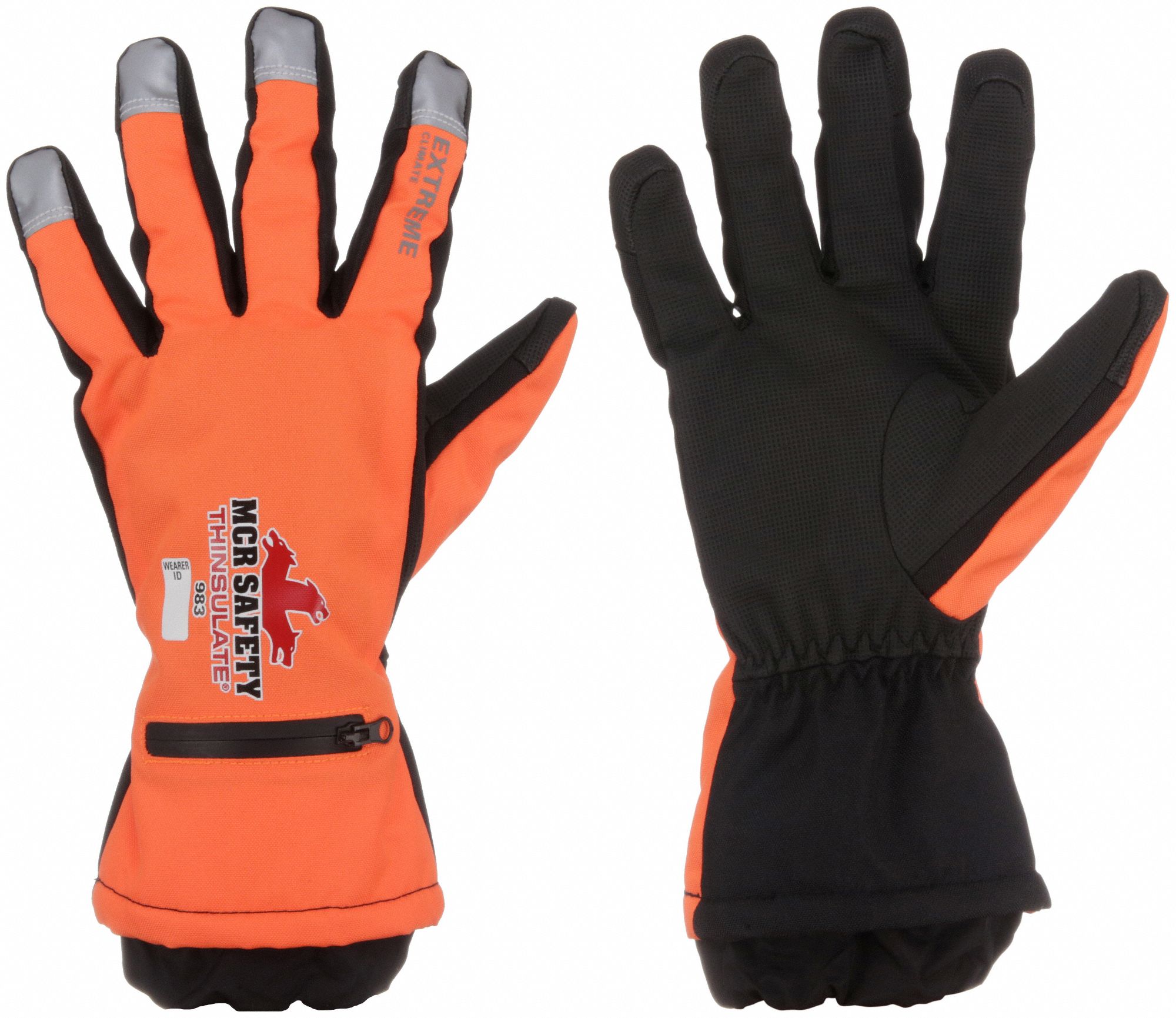 CUT RESISTANT GLOVES, ANSI 3/A6, SLIP ON CUFF, SIZE XL/10, ORANGE/BLACK, POLYURETHANE, PAIR