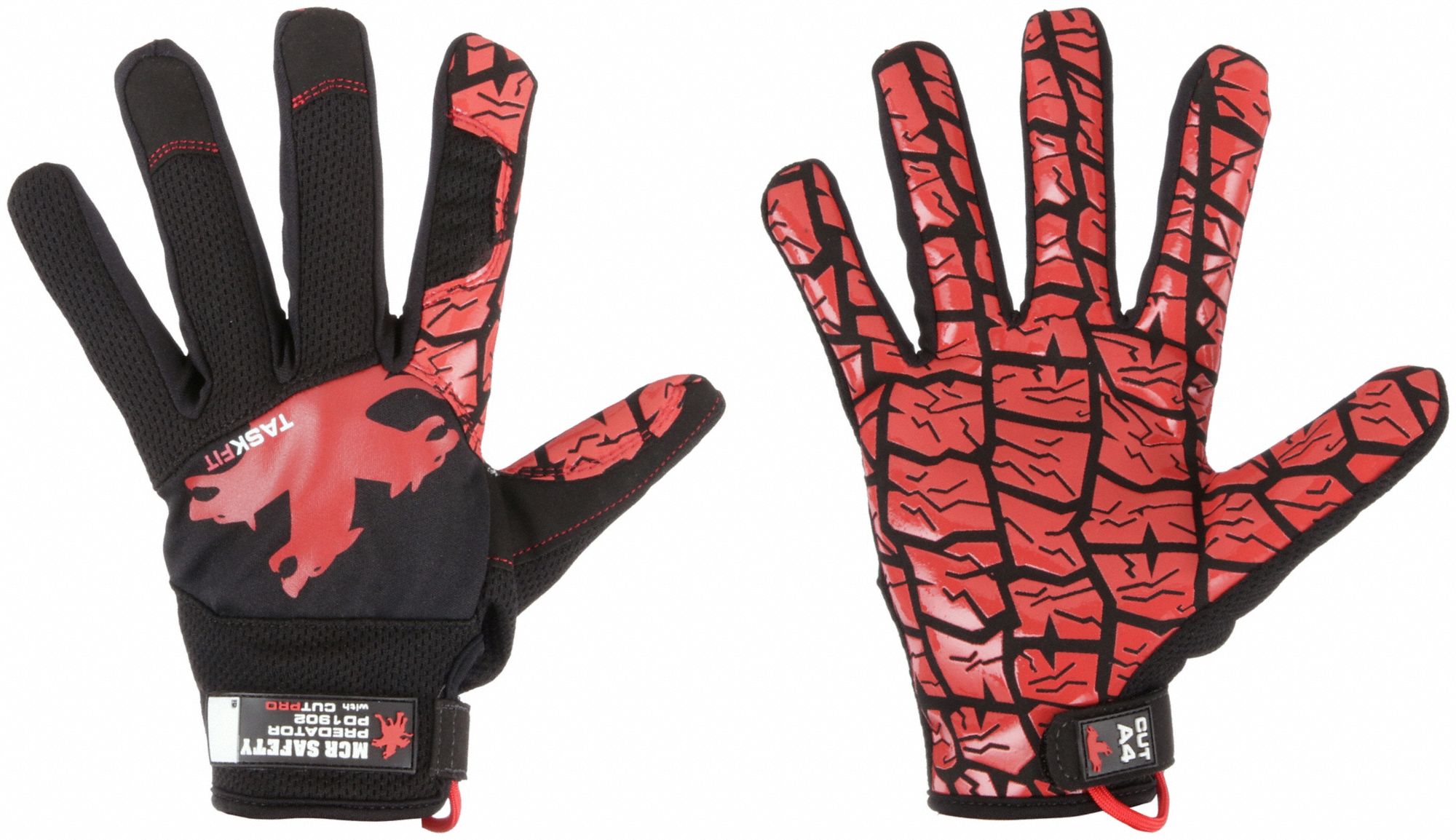 Mechanics Gloves: 2XL ( 11 ), Mechanics Glove, Synthetic Leather with Silicone Grip, 1 PR
