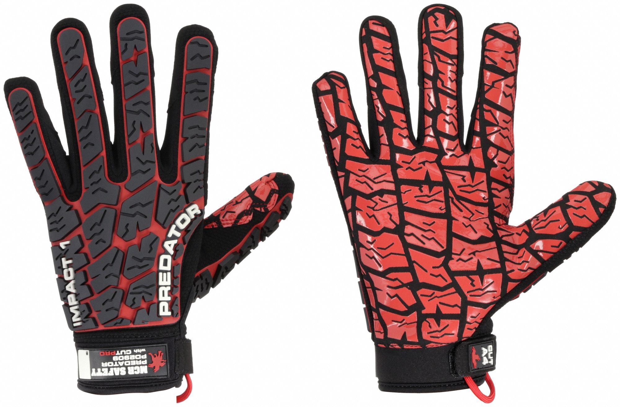 Mechanics Gloves: 2XL ( 11 ), Mechanics Glove, Synthetic Leather with Silicone Grip, 1 PR
