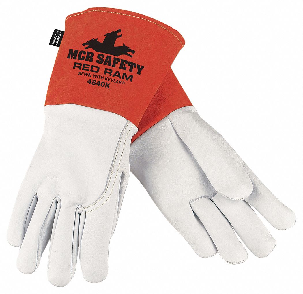 Welding Leather Glove, Goatskin, 2XL, PK12