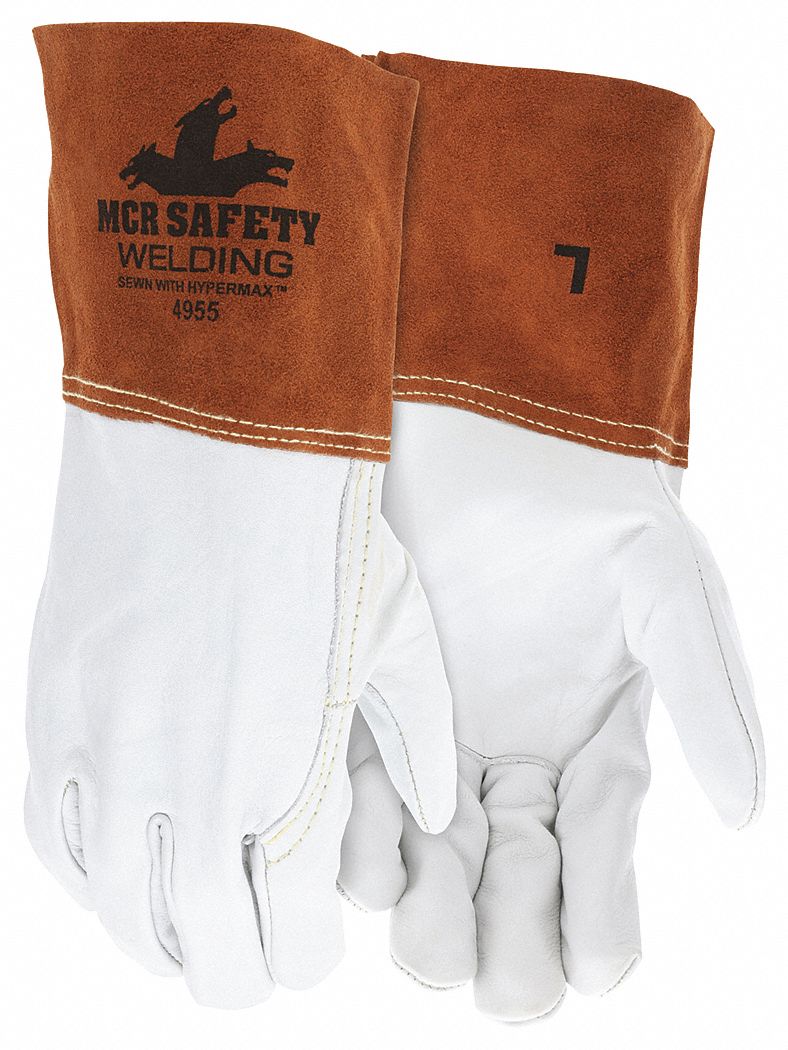 MCR SAFETY WORK GLOVE, UNLINED, GUNN CUT, WING THUMB, GAUNTLET