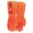 GLOVES, COATED, MCR SAFETY, SANDY FINISH, ABS LEVEL 4, FULL, XXL, ORANGE, PVC