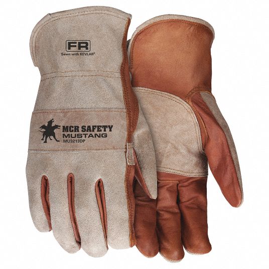 Mcr Safety Leather Gloves S 7 Drivers Glove Full Leather Leather