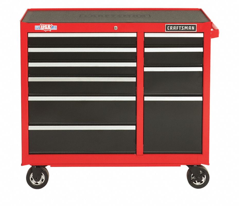 CRAFTSMAN Gabinete de Almacenamiento,Negro/Rojo - Gabinetes Móviles