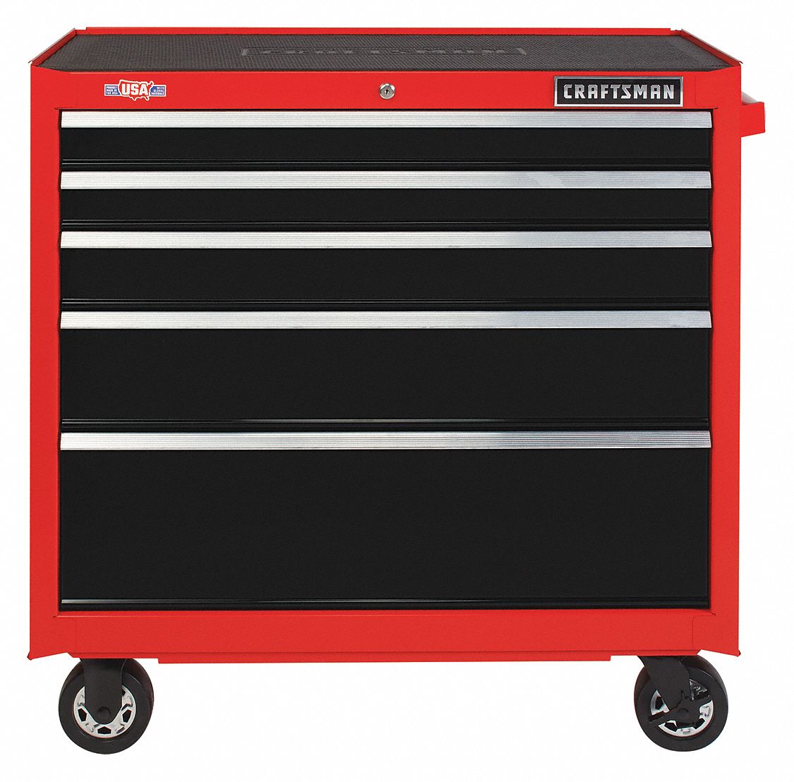 Craftsman Red Storage Cabinet 36 3 4 In H X 37 In W X 18 In D Number Of Drawers 5 60ht39 Cmst98223rb Grainger