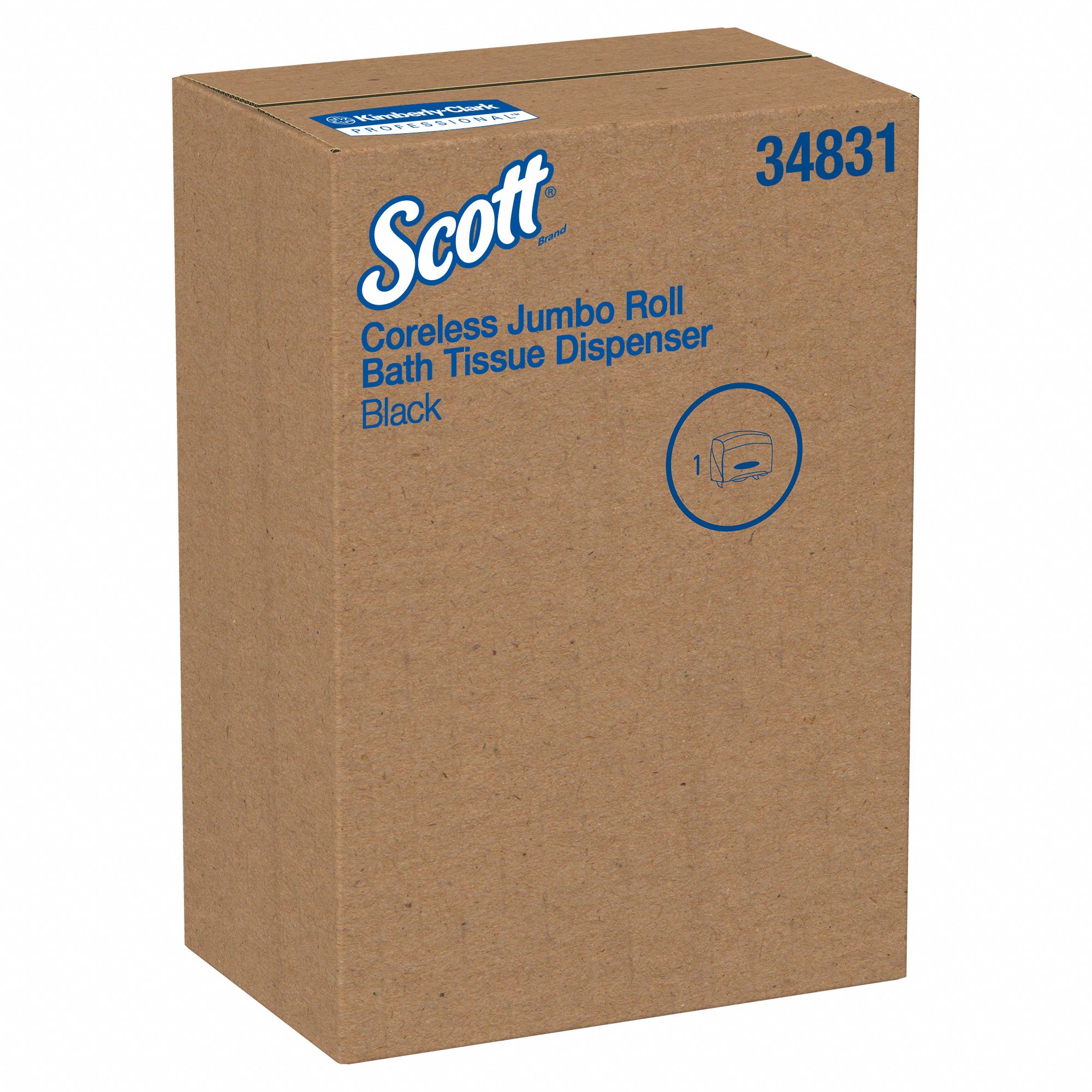 KIMBERLYCLARK PROFESSIONAL Toilet Paper Dispenser, Scott® Pro™, Black