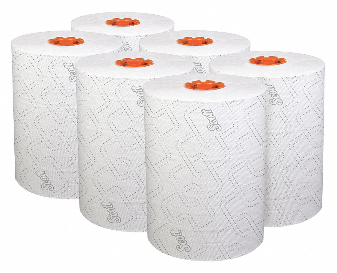 KIMBERLY-CLARK, White, 8 in Roll Wd, Paper Towel Roll - 60HV95|47035 ...