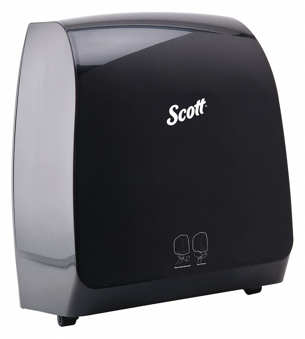PAPER TOWEL DISPENSER, ELECTRONIC, BLACK/BLUE