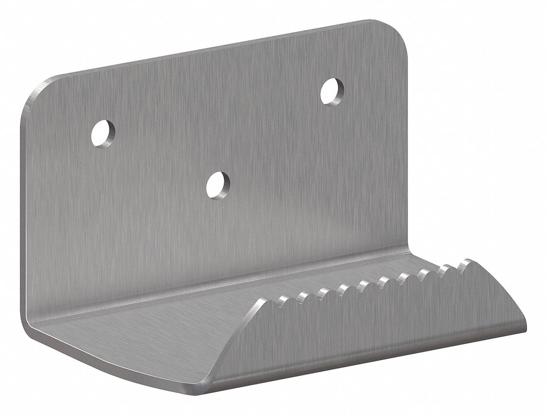 Door Pull: 5 in Wd, 2 3/4 in Ht, Stainless Steel