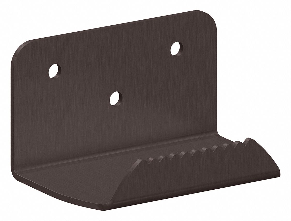 Door Pull: 5 in Wd, 2 3/4 in Ht, Bronze