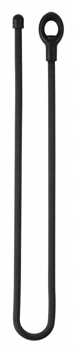 Loopable Gear Tie: Black, 24 in Lg, 2 PK