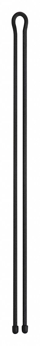 Gear Tie: Black, 64 in Lg