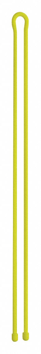 Gear Tie: Neon Yellow, 64 in Lg