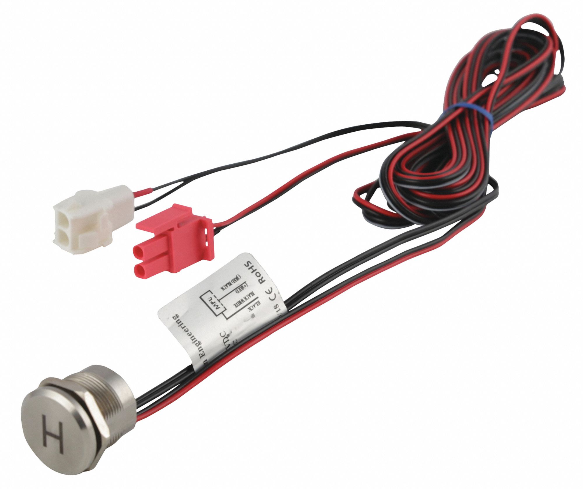 Piezo: For LR1741/WH3374/WH3377/WH3378 Series, Wire, 4 3/4 in Overall Lg, 9V DC