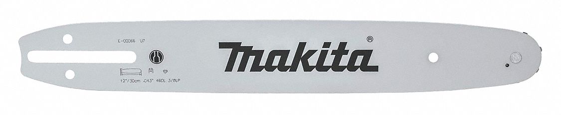 Guide Bar: 12 in Compatible Bar Lg, 3/8 in, 0.05 in Gauge, 46 Links